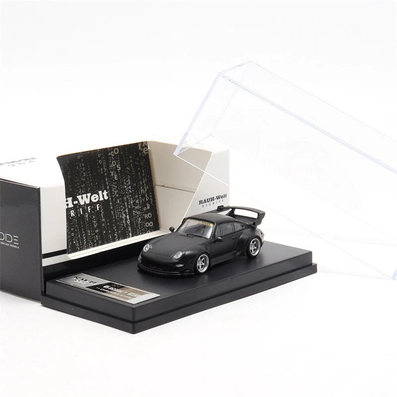 DECODE PORSCHE  RWB 993 NEGRO LLANTAS PLATEADAS