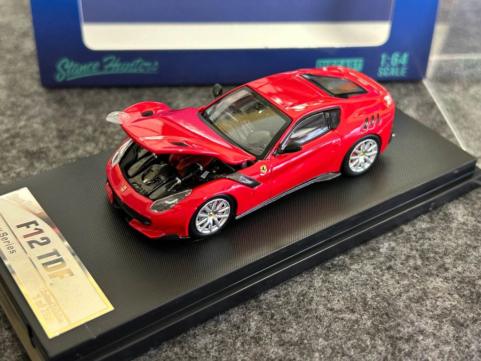 Stance Hunters SH 1/64 Ferrari F12 TDF Modelos Diecast Coche Colección Limitada Rojo