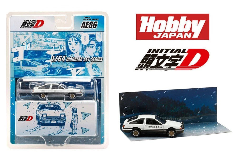 HOBBY JAPAN 1/64 TOYOTA SPRINTE TRUENO AE86 INITIALD