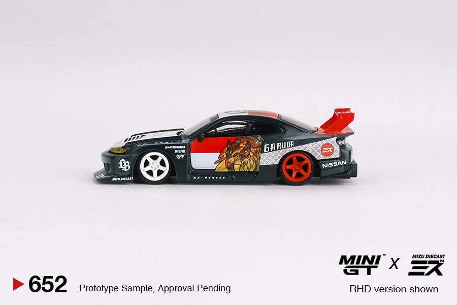 Mini GT 1:64 Nissan LB-Super Silhouette S15 SILVIA “Garuda” MINI GT x MIZU Diecast Blister