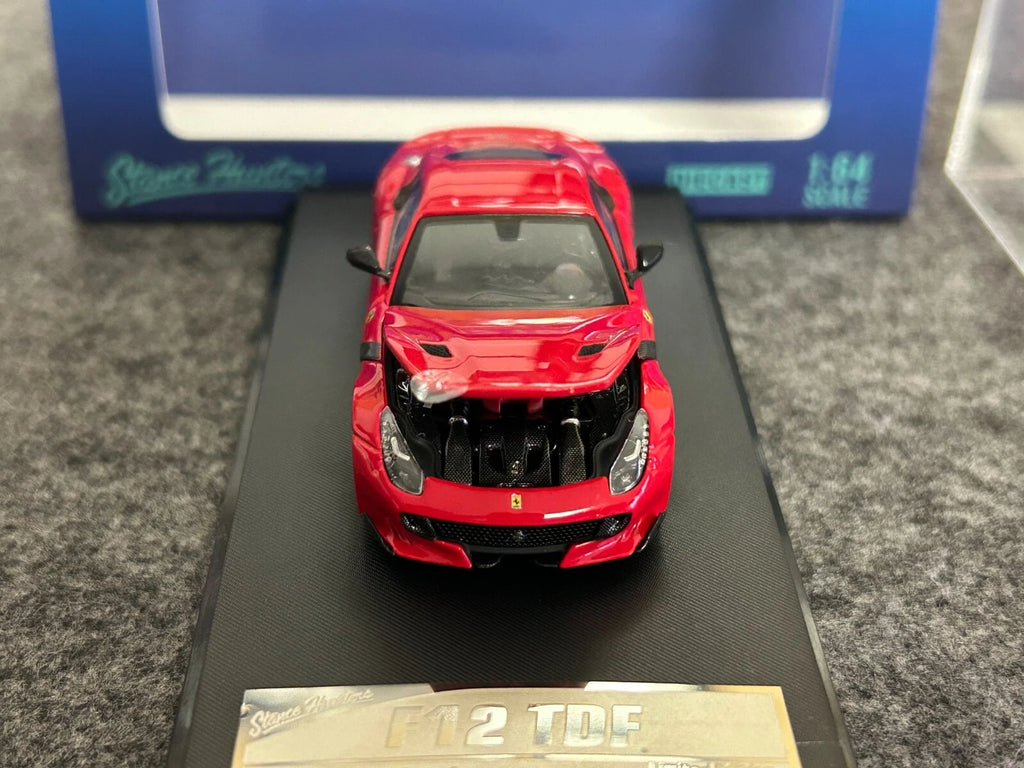 Stance Hunters SH 1/64 Ferrari F12 TDF Modelos Diecast Coche Colección Limitada Rojo