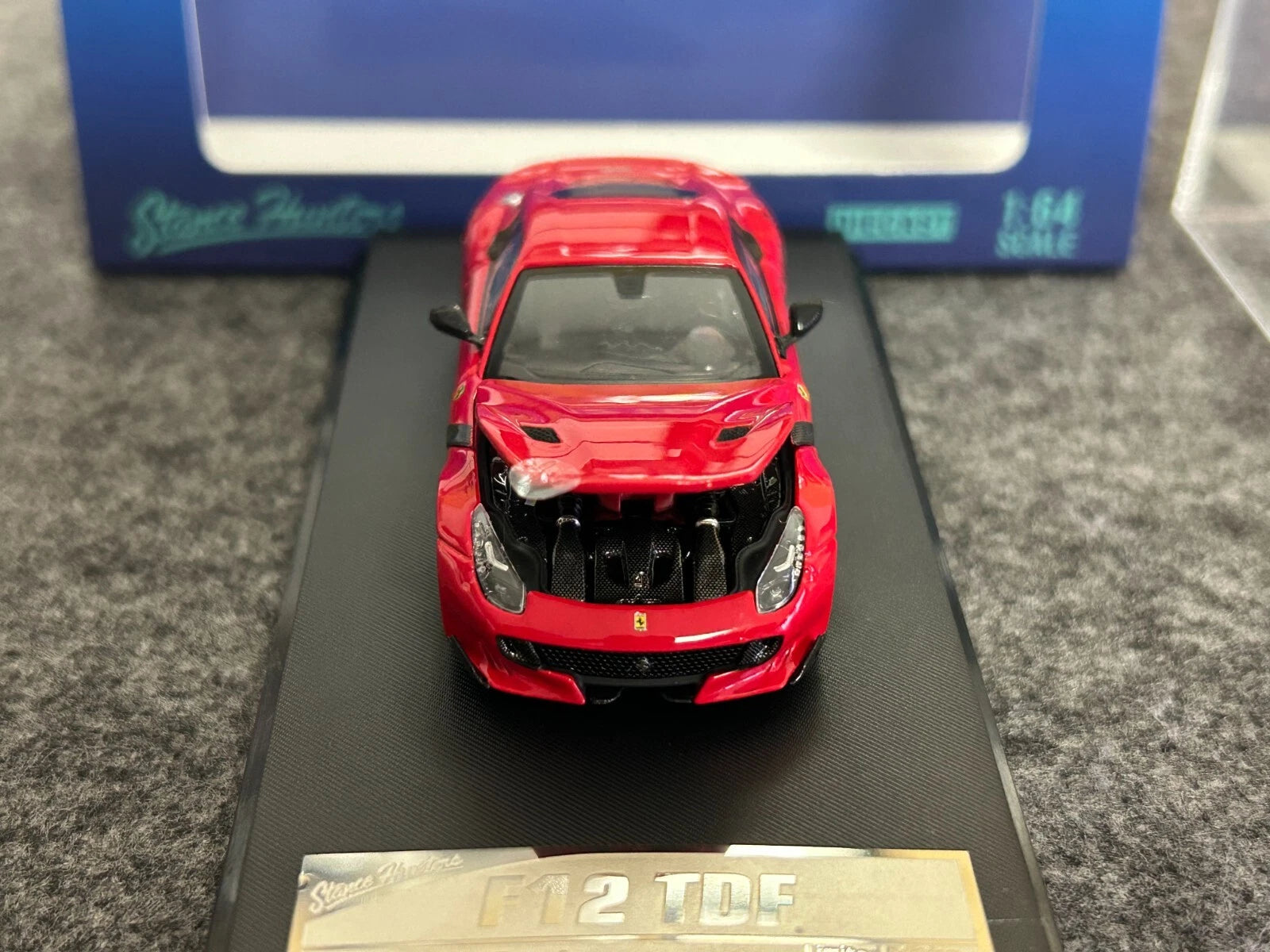 Stance Hunters SH 1/64 Ferrari F12 TDF Modelos Diecast Coche Colección Limitada Rojo