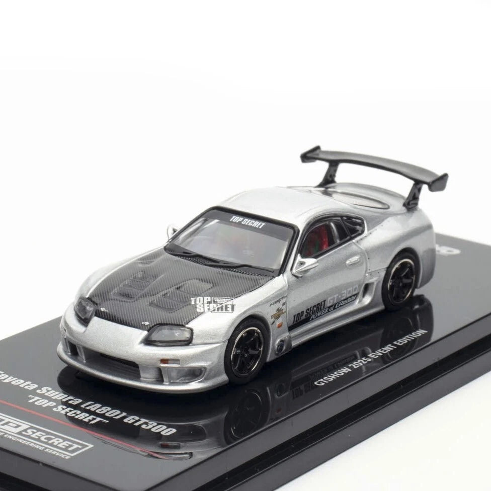 INNO64 TOYOTA SUPRA A80 TOP SECRET GT300 SILVER GTSHOW 2025 EVENT EDITION