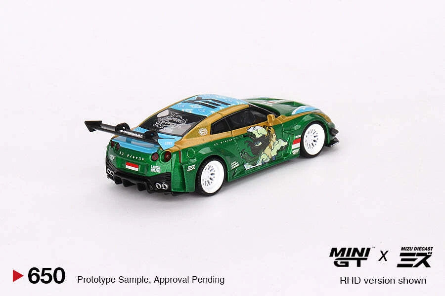 Mini GT 1:64 LB-Silhouette WORKS GT NISSAN 35GT-RR Ver.2 “RORO” MINI GT x MIZU Diecast Blister