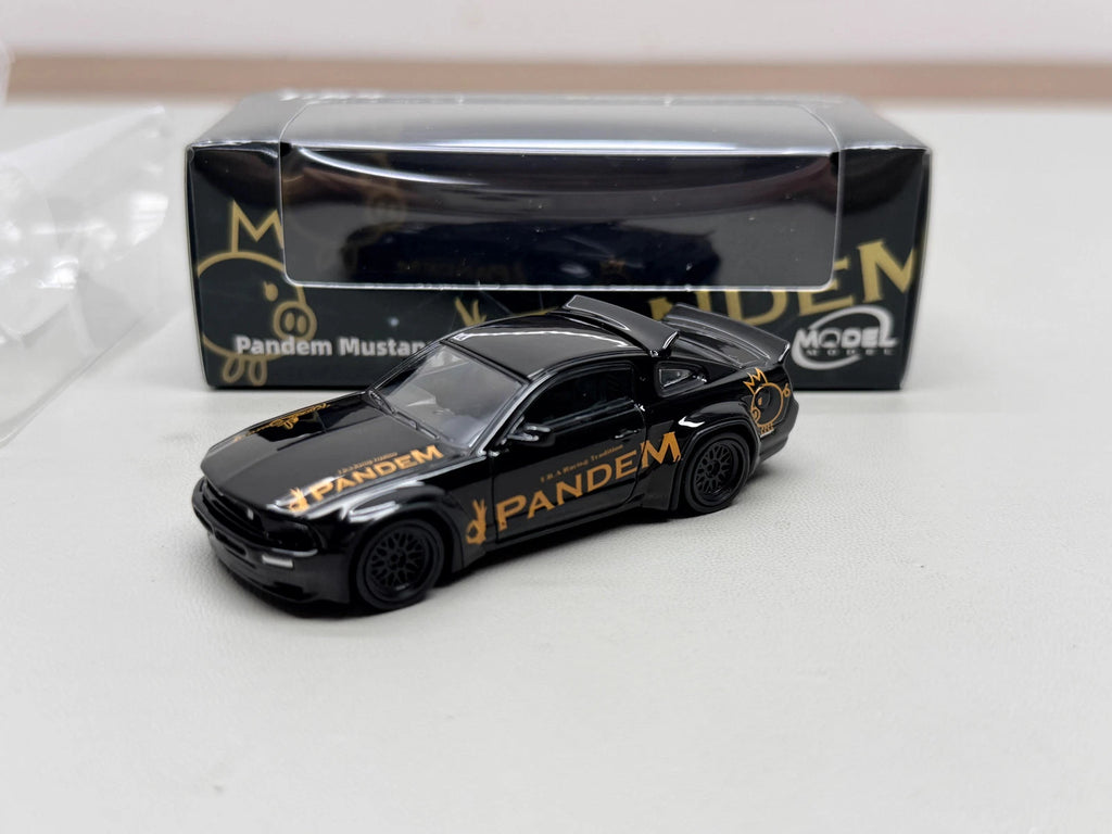 MODEL MODEL 1/64 MUSTANG PANDEM NEGRO
