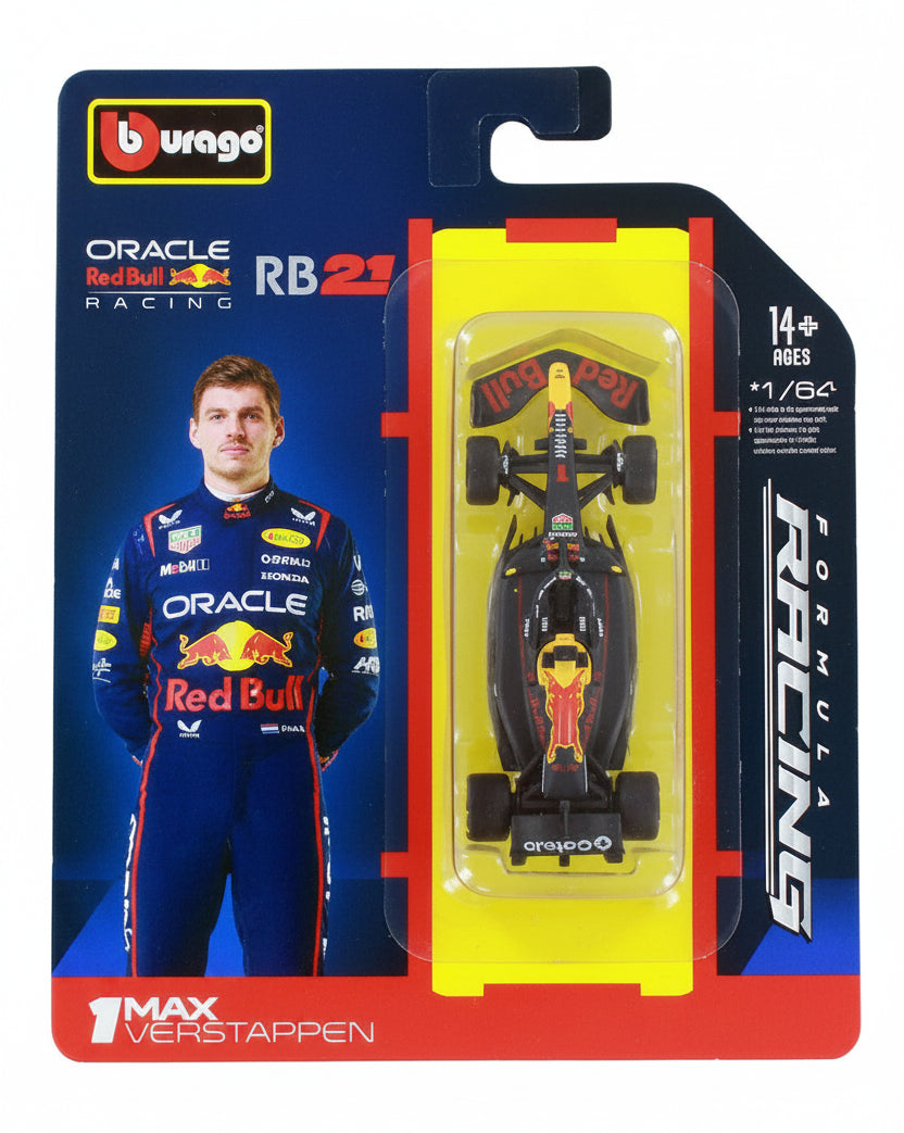 BURAGO 1/64 ORACLE RED BULL RACING RB21 MAX VERSTAPPEN #1
