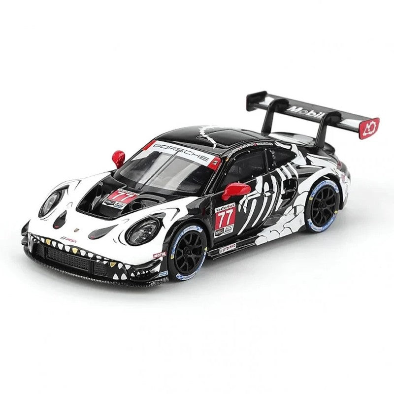 Mini GT 1:64 #1143 Porsche 911 GT3 R #77 AO Racing 2025 IMSA Petit Le Mans Rexy