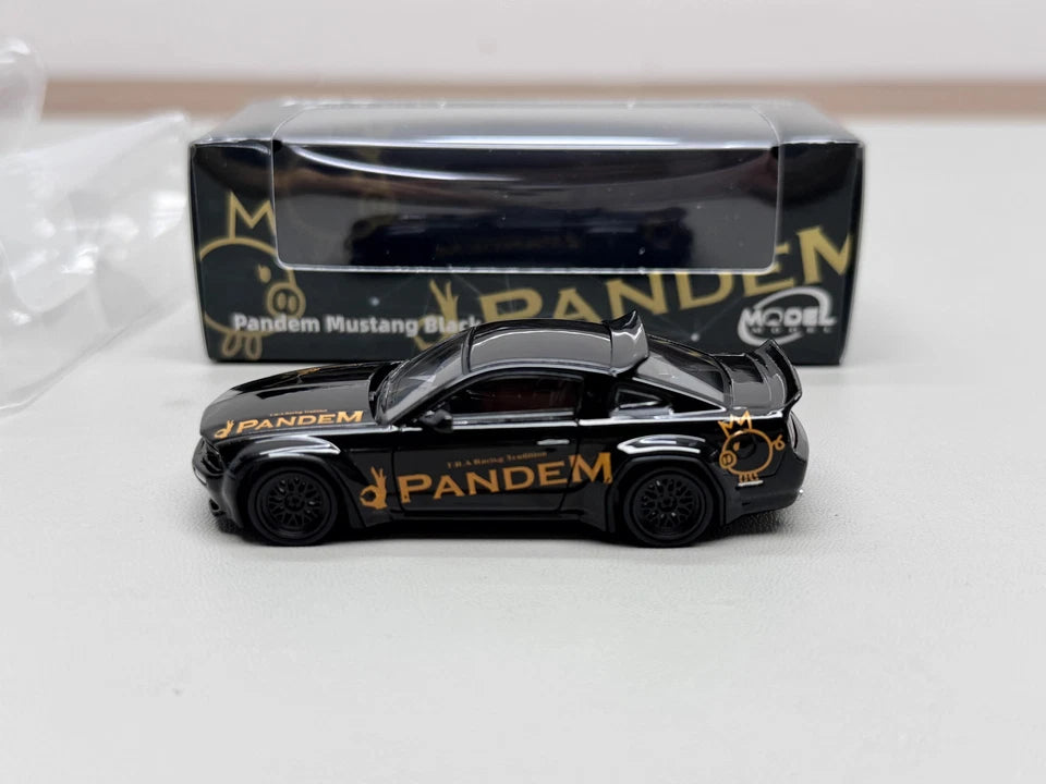 MODEL MODEL 1/64 MUSTANG PANDEM NEGRO