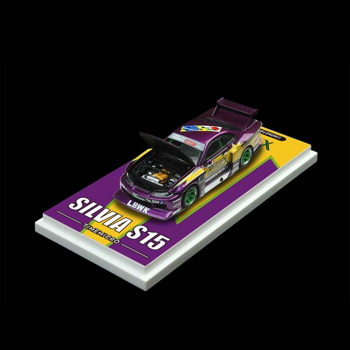 1/64 - Nissan LBWK S15 Purple Lightning - Time Micro
