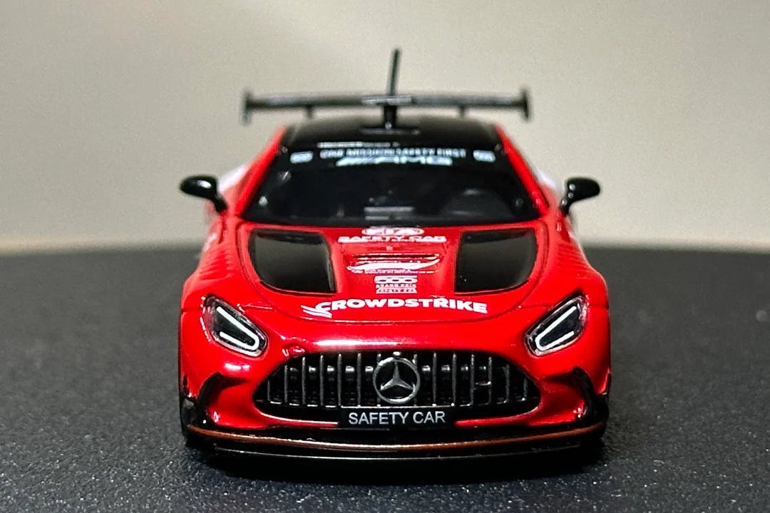 HAPPYCAR 1/64 Mercedes-amg Gt f1 safetycar Black serie