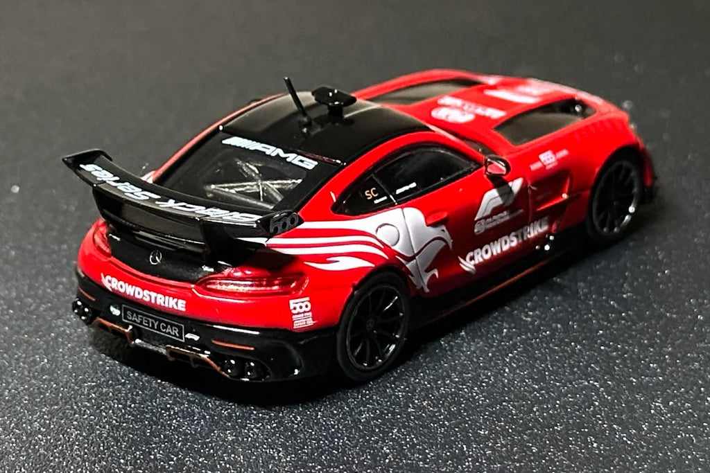 HAPPYCAR 1/64 Mercedes-amg Gt f1 safetycar Black serie