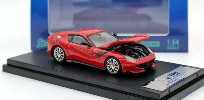 Stance Hunters SH 1/64 Ferrari F12 TDF Modelos Diecast Coche Colección Limitada Rojo