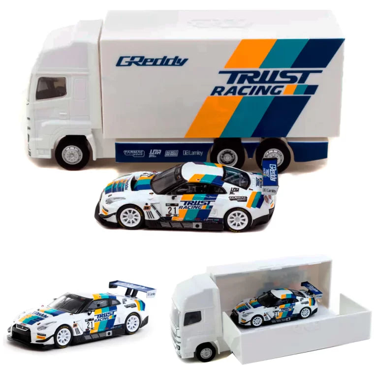 Tarmac Works - Nissan GT-R NISMO GT3 GReddy + Transporter
