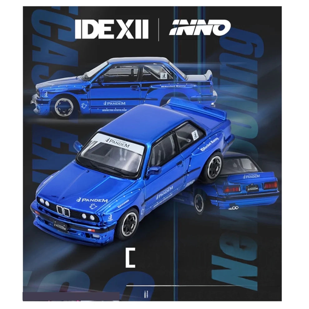 INNO64 - BMW E30 Widebody  "Pandem Rocket Bunny" Blue - 2025 Indonesia Diecast Expo (IDE-XII)